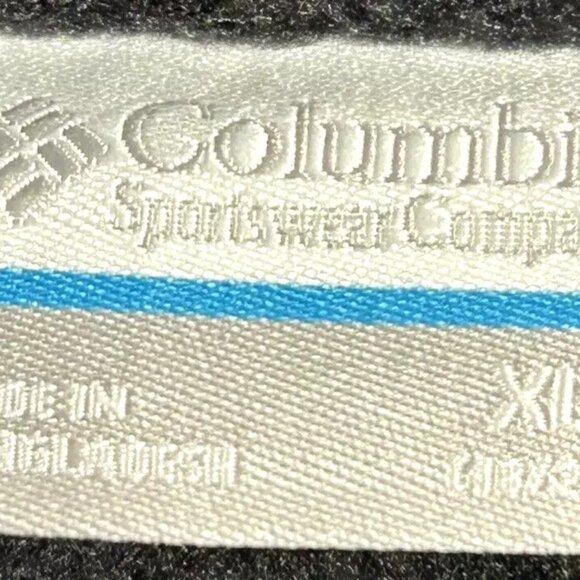 Columbia Youth Boy's/Girl's Full Zip Fleece Jacket Size 18-20 (XL) Solid Black - Picture 7 of 8